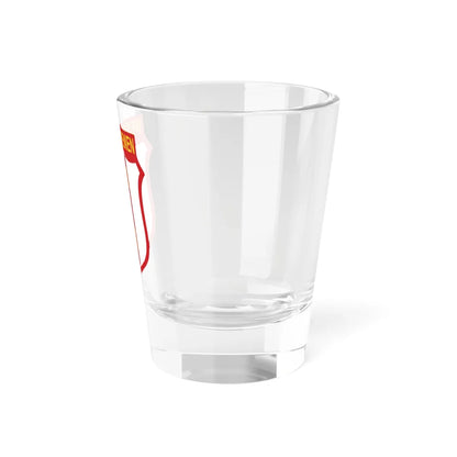 Fictional chevron of the 30th SS-Grenadier-Division (Belarus) (Coat of Arms) Shot Glass 1.5oz - Go Mug Yourself