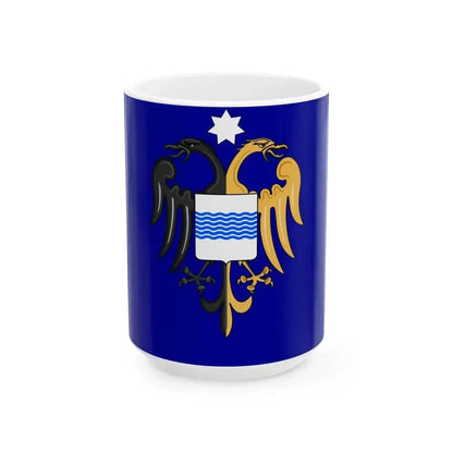 Fictional flag for Great Lucania (Italy) White Coffee Mug 15oz - Go Mug Yourself