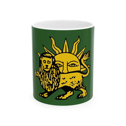 Fictional flag of the Mughal Empire 2 (Afghanistan) White Coffee Mug 11oz - Go Mug Yourself