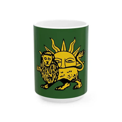 Fictional flag of the Mughal Empire 2 (Afghanistan) White Coffee Mug 15oz - Go Mug Yourself