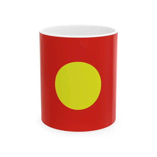 Fictitious Flag of Tibet-before 1912 (China) White Coffee Mug 11oz - Go Mug Yourself