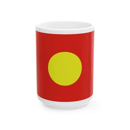 Fictitious Flag of Tibet-before 1912 (China) White Coffee Mug 15oz - Go Mug Yourself