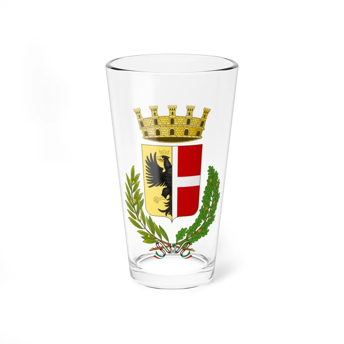 Fidenza-Stemma (Italy) (Coat of Arms) Pint Glass 16oz 16oz - Go Mug Yourself