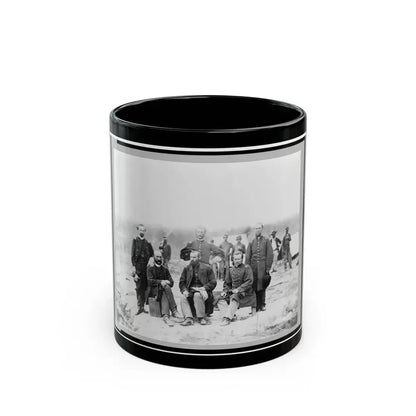 Field And Staff Of 39th U.S. Colored Infantry, In Front Of Petersburg, Va. (U.S. Civil War) Black Coffee Mug 11oz - Go Mug Yourself