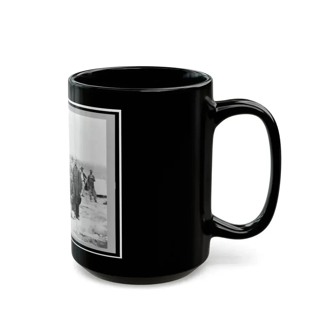 Field And Staff Of 39th U.S. Colored Infantry, In Front Of Petersburg, Va. (U.S. Civil War) Black Coffee Mug - Go Mug Yourself