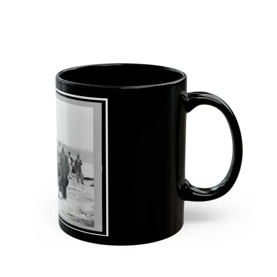 Field And Staff Of 39th U.S. Colored Infantry, In Front Of Petersburg, Va. (U.S. Civil War) Black Coffee Mug - Go Mug Yourself