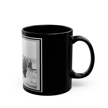 Field And Staff Of 39th U.S. Colored Infantry, In Front Of Petersburg, Va. (U.S. Civil War) Black Coffee Mug - Go Mug Yourself