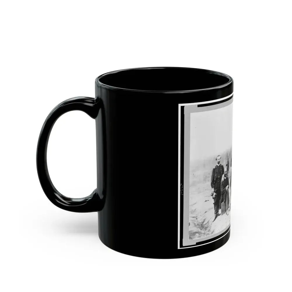 Field And Staff Of 39th U.S. Colored Infantry, In Front Of Petersburg, Va. (U.S. Civil War) Black Coffee Mug - Go Mug Yourself