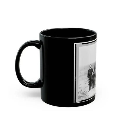 Field And Staff Of 39th U.S. Colored Infantry, In Front Of Petersburg, Va. (U.S. Civil War) Black Coffee Mug - Go Mug Yourself