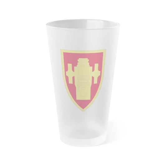 Field Artillery Center and School (U.S. Army) Frosted Pint Glass 16oz-Go Mug Yourself