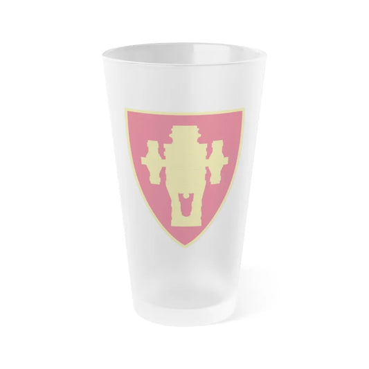 Field Artillery Center and School v2 (U.S. Army) Frosted Pint Glass 16oz-Go Mug Yourself