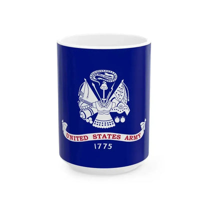 Field flag of the United States Army (United States) White Coffee Mug 15oz - Go Mug Yourself