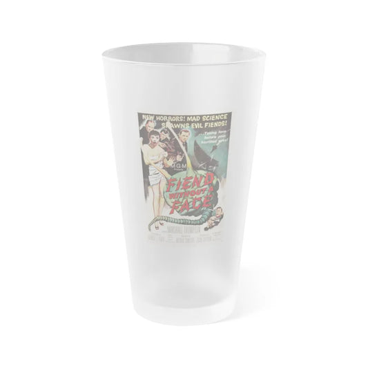 FIEND WITHOUT A FACE 1958 Movie Poster - Frosted Pint Glass 16oz-16oz-Frosted-Go Mug Yourself