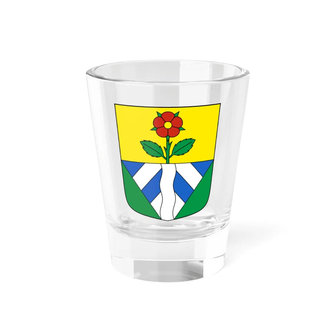 Fieschertal-blazon (Switzerland) (Coat of Arms) Shot Glass 1.5oz 1.5oz - Go Mug Yourself