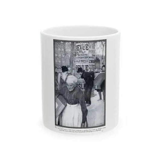 Fifi at the Vaudeville (1), Hearst's Magazine, March 1914 - White Coffee Mug 11oz - Go Mug Yourself
