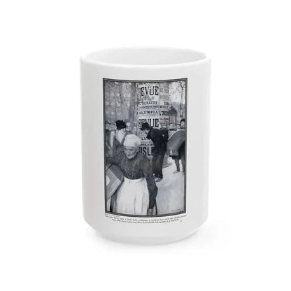 Fifi at the Vaudeville (1), Hearst's Magazine, March 1914 - White Coffee Mug 15oz - Go Mug Yourself