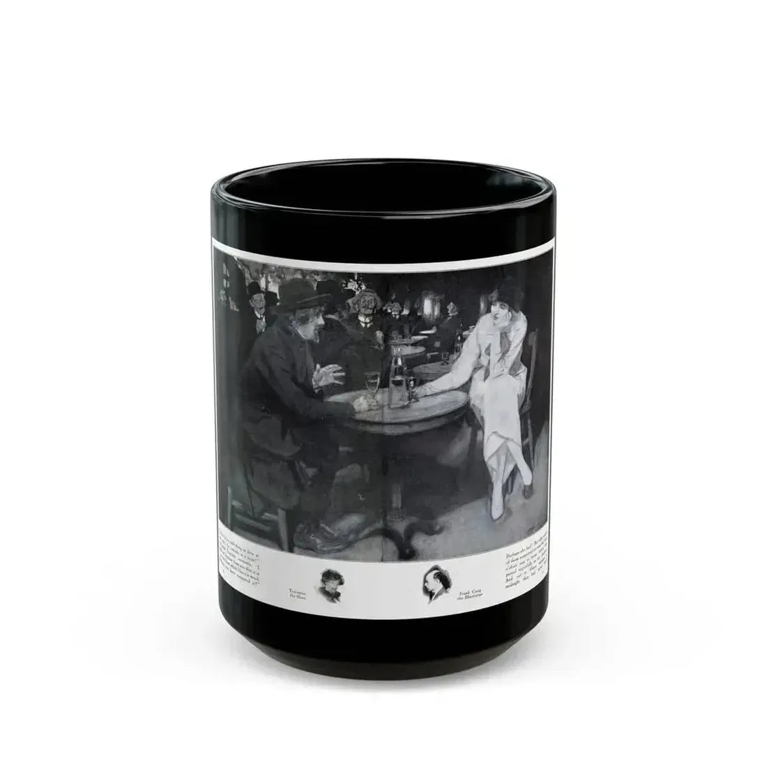 Fifi at the Vaudeville (2), Hearst's Magazine, March 1914 - Black Coffee Mug 15oz - Go Mug Yourself