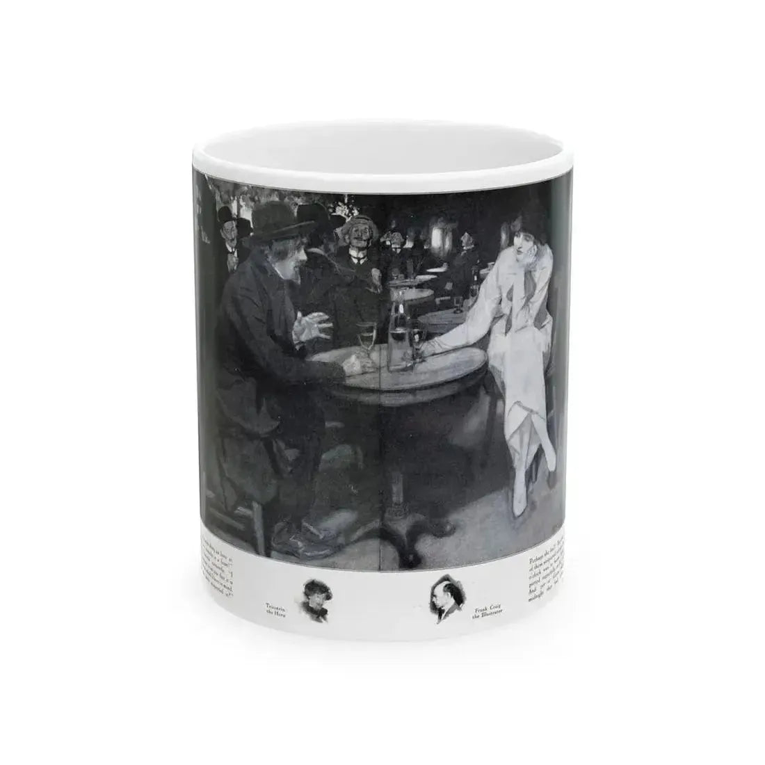 Fifi at the Vaudeville (2), Hearst's Magazine, March 1914 - White Coffee Mug 11oz - Go Mug Yourself