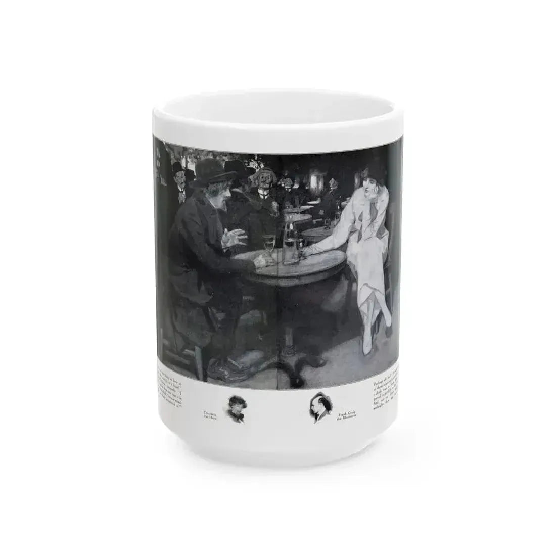 Fifi at the Vaudeville (2), Hearst's Magazine, March 1914 - White Coffee Mug 15oz - Go Mug Yourself