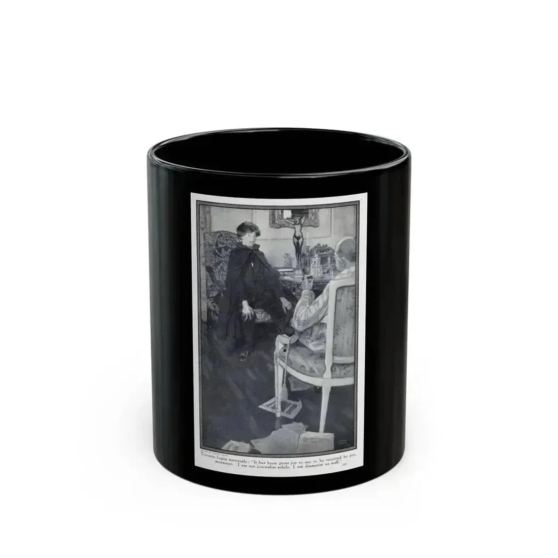 Fifi at the Vaudeville (3), Hearst's Magazine, March 1914 - Black Coffee Mug 11oz - Go Mug Yourself
