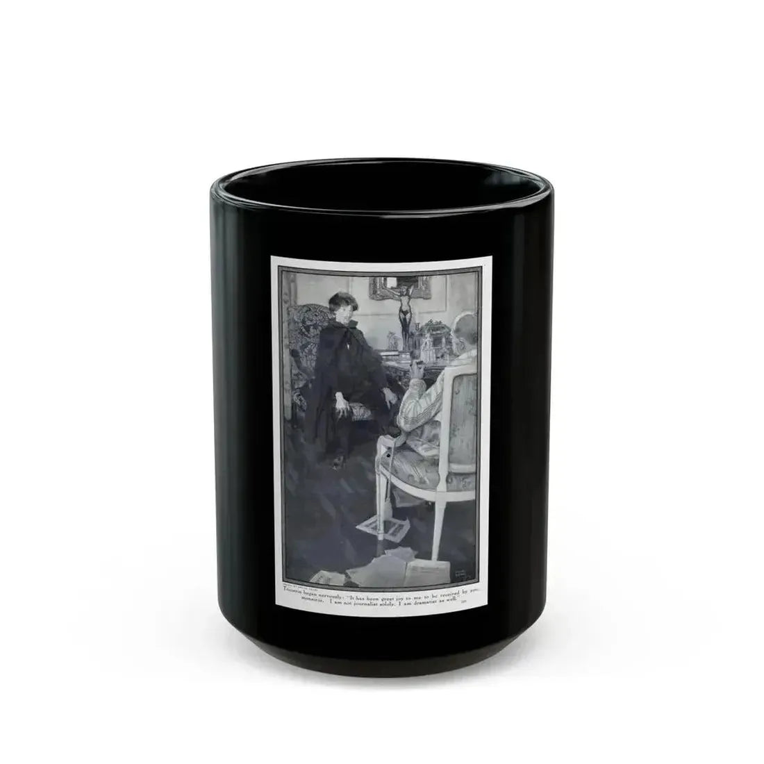 Fifi at the Vaudeville (3), Hearst's Magazine, March 1914 - Black Coffee Mug 15oz - Go Mug Yourself