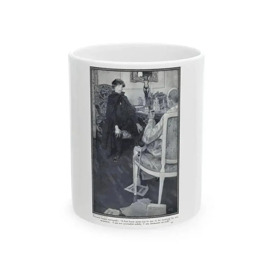 Fifi at the Vaudeville (3), Hearst's Magazine, March 1914 - White Coffee Mug 11oz - Go Mug Yourself