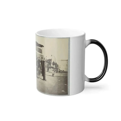 Fifteen Officers on Deck of a Union Monitor Warship (U.S. Civil War) Color Changing Coffee Mug 11oz - Go Mug Yourself