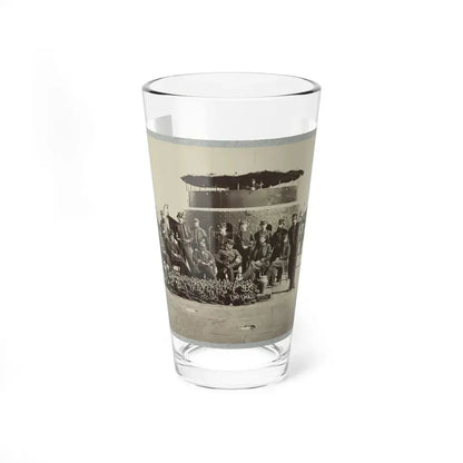 Fifteen Officers On Deck Of A Union Monitor Warship (U.S. Civil War) Pint Glass 16oz 16oz - Go Mug Yourself
