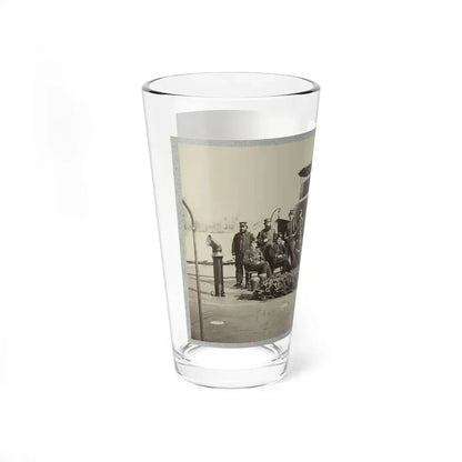 Fifteen Officers On Deck Of A Union Monitor Warship (U.S. Civil War) Pint Glass 16oz - Go Mug Yourself