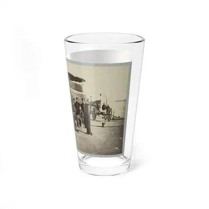 Fifteen Officers On Deck Of A Union Monitor Warship (U.S. Civil War) Pint Glass 16oz - Go Mug Yourself