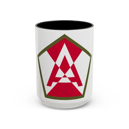 Fifteenth United States (U.S. Army) Accent Coffee Mug 15oz Black - Go Mug Yourself