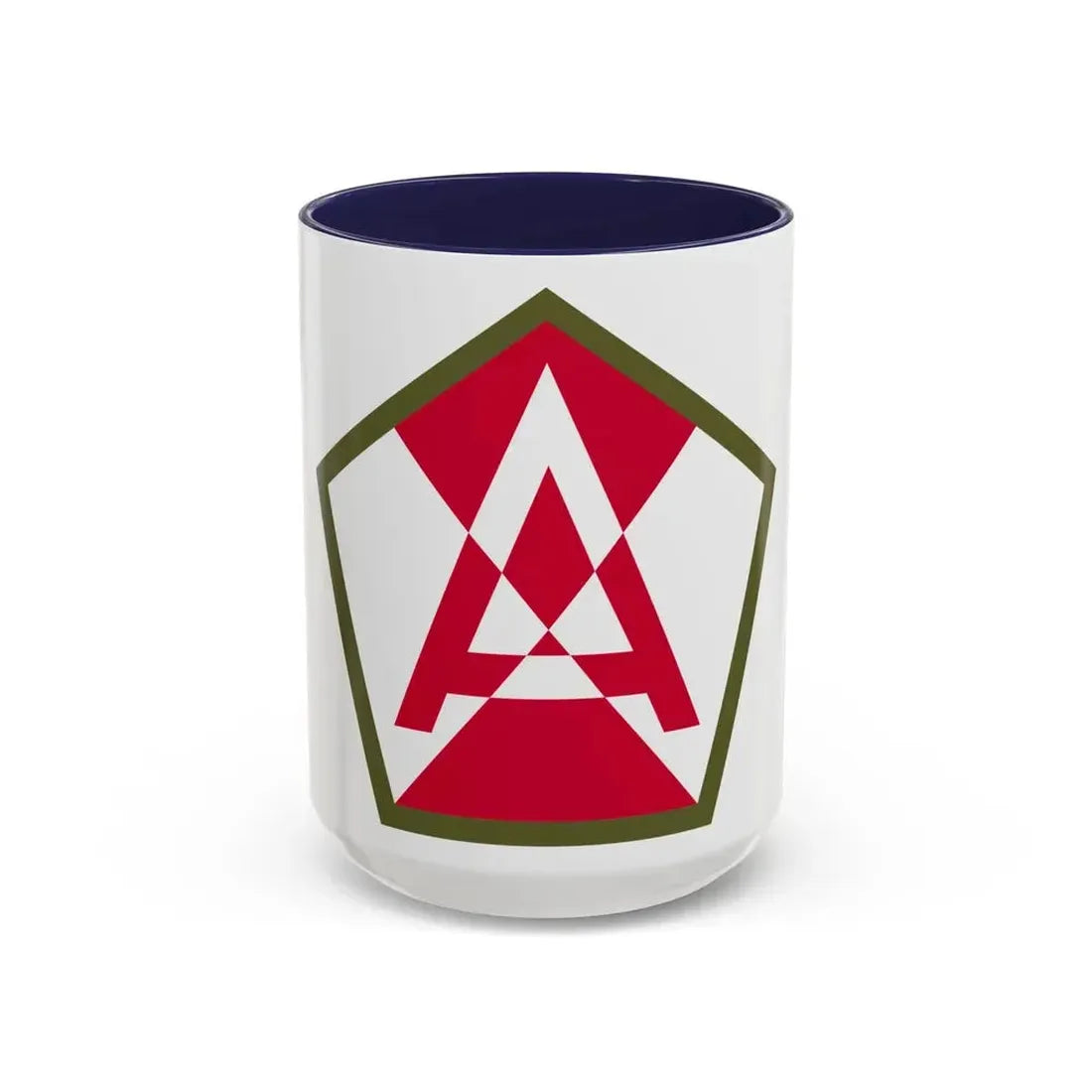 Fifteenth United States (U.S. Army) Accent Coffee Mug 15oz Navy - Go Mug Yourself
