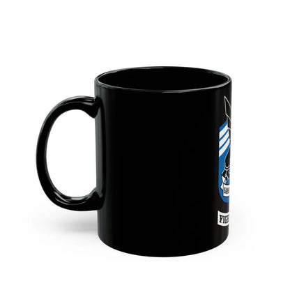 Fighting 143 sans reproache (U.S. Navy) Black Coffee Mug-Go Mug Yourself