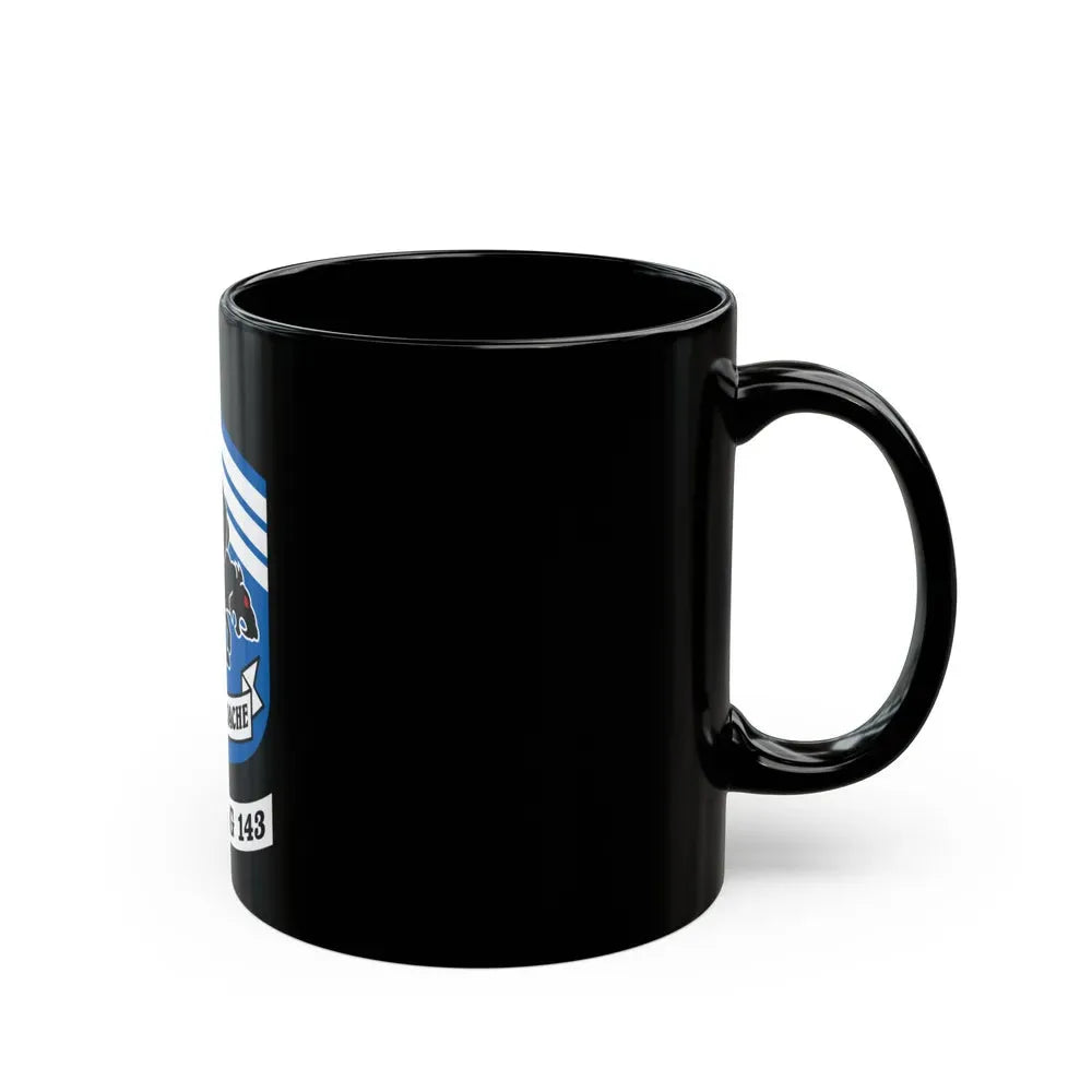 Fighting 143 sans reproache (U.S. Navy) Black Coffee Mug - Go Mug Yourself