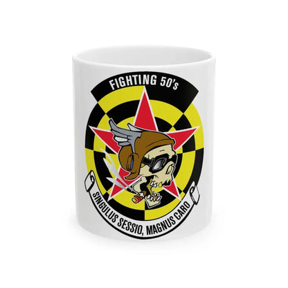 Fighting 50's (U.S. Navy) White Coffee Mug 11oz - Go Mug Yourself