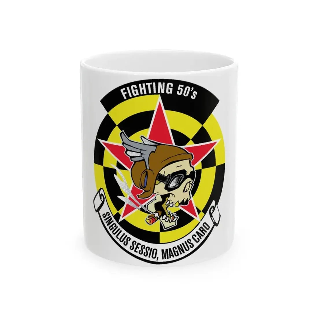 Fighting 50's (U.S. Navy) White Coffee Mug 11oz - Go Mug Yourself