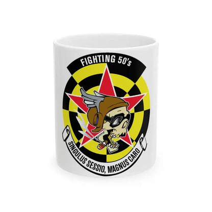 Fighting 50's (U.S. Navy) White Coffee Mug 11oz - Go Mug Yourself