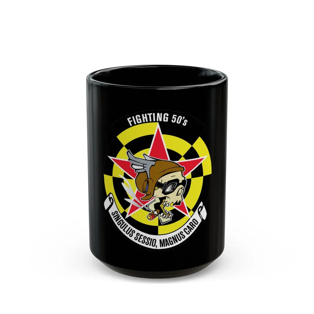 Fighting 50's (U.S. Navy) Black Coffee Mug-15oz-Go Mug Yourself