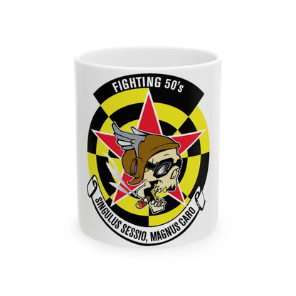 Fighting 50's (U.S. Navy) White Coffee Mug-11oz-Go Mug Yourself