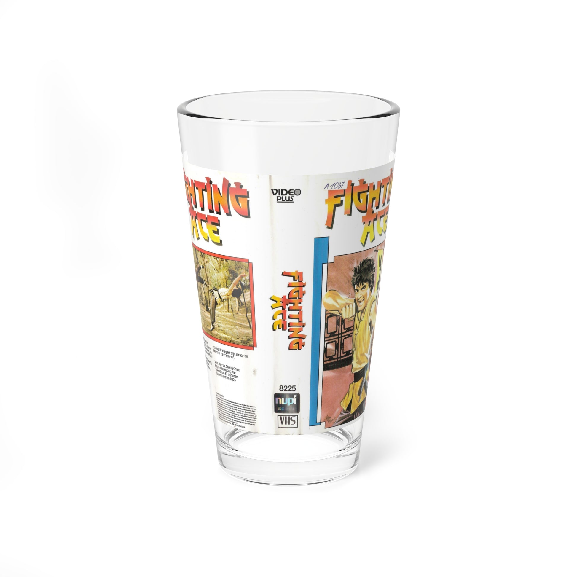 FIGHTING ACE (VHS COVER) Pint Glass 16oz-16oz-Go Mug Yourself