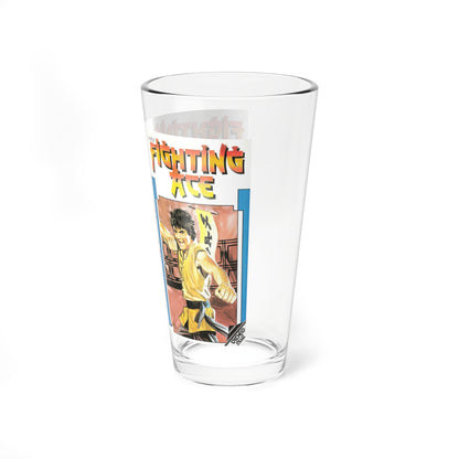 FIGHTING ACE (VHS COVER) Pint Glass 16oz-Go Mug Yourself