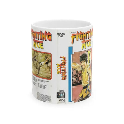 FIGHTING ACE (VHS COVER) - White Coffee Mug 11oz - Go Mug Yourself