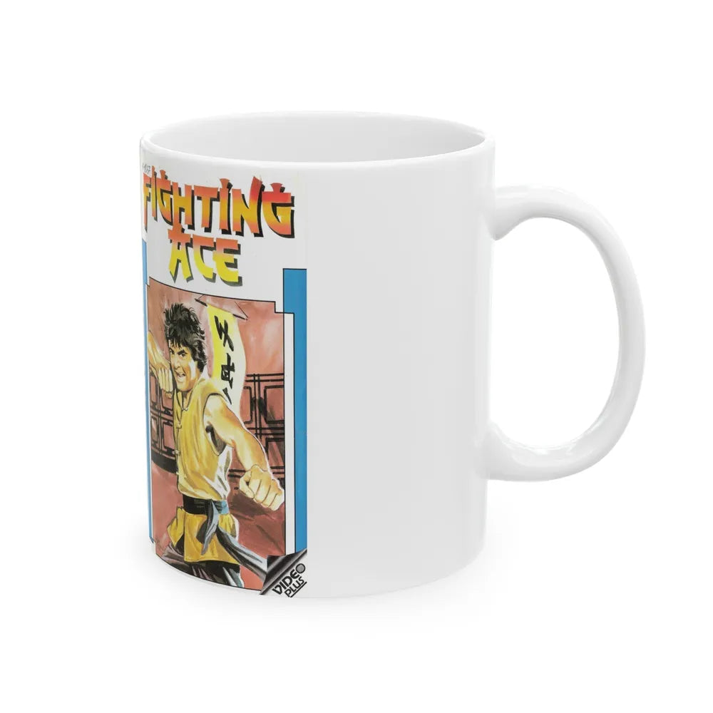 FIGHTING ACE (VHS COVER) - White Coffee Mug-Go Mug Yourself