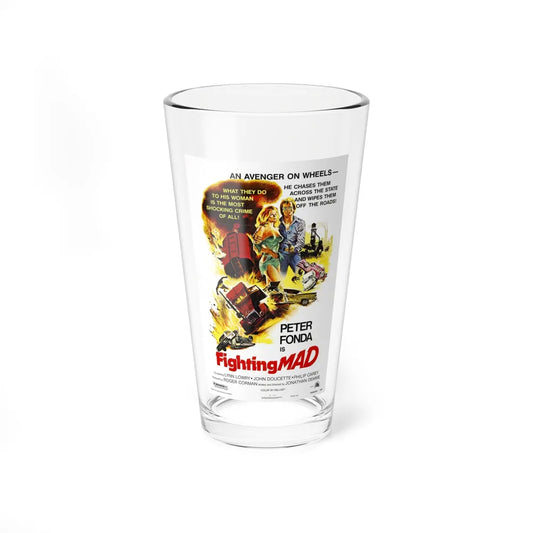 FIGHTING MAD 1978 Movie Poster - Pint Glass 16oz-16oz-Go Mug Yourself