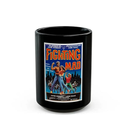FIGHTING MAD (DEATH FORCE) 1978 Movie Poster - Black Coffee Mug 15oz - Go Mug Yourself