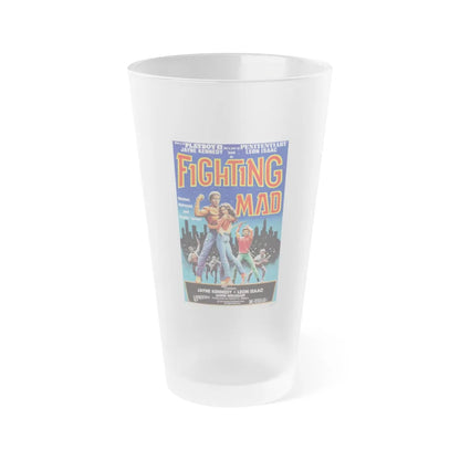 FIGHTING MAD (DEATH FORCE) 1978 Movie Poster - Frosted Pint Glass 16oz-16oz-Frosted-Go Mug Yourself