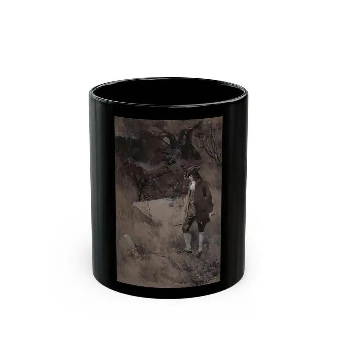 Figure in the Forest - Black Coffee Mug 11oz - Go Mug Yourself