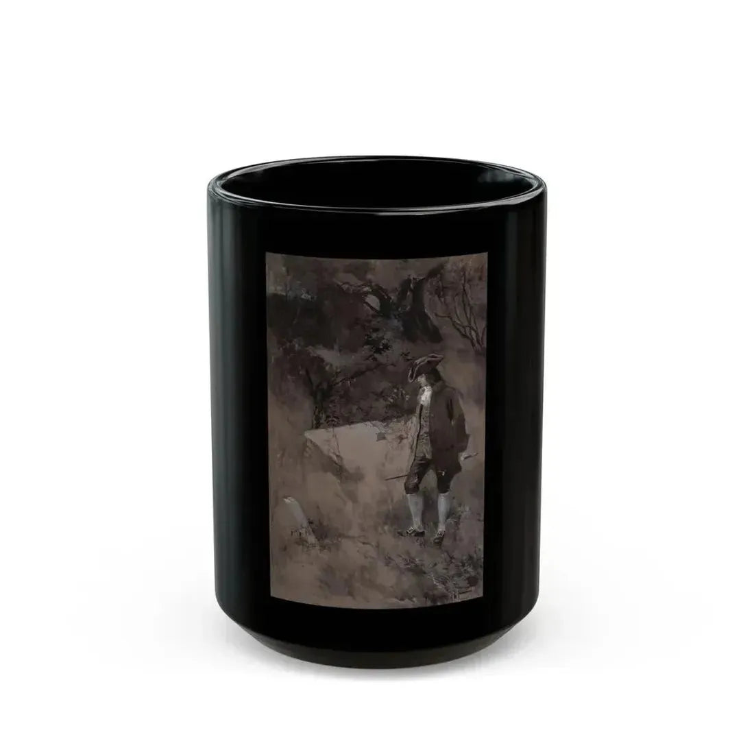 Figure in the Forest - Black Coffee Mug 15oz - Go Mug Yourself