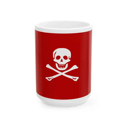 Filibusters Jolly Roger (Belgium) White Coffee Mug 15oz - Go Mug Yourself