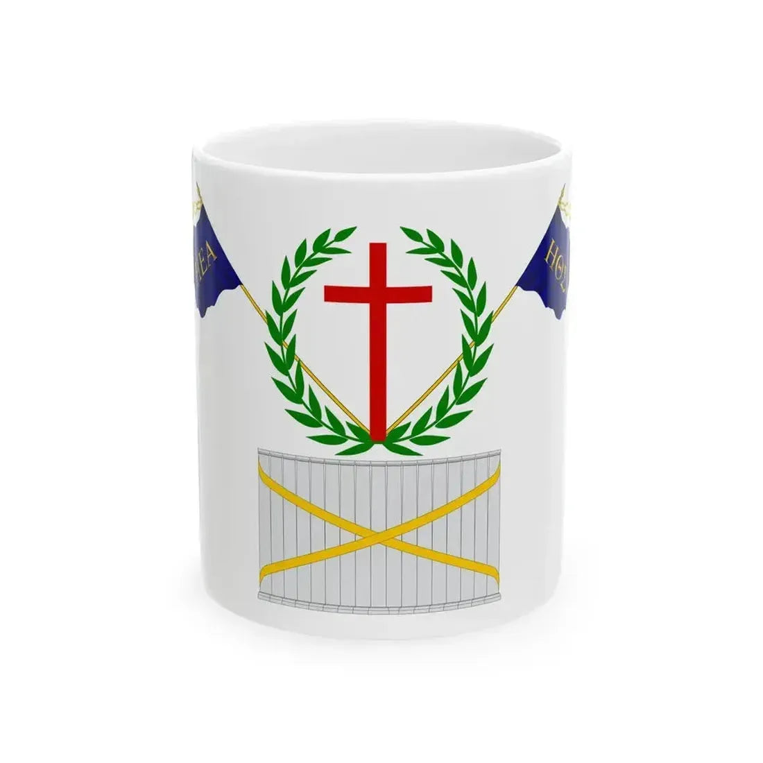 Filiki Eteria flag (Greece) White Coffee Mug 11oz - Go Mug Yourself